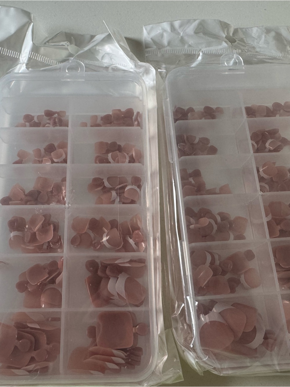 Shein Nude Press-On Nail Tips Set - Multiple Sizes 2 Boxes NWT